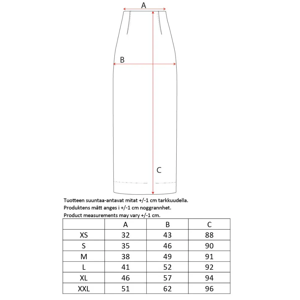 Aarikka hame Fiia, musta