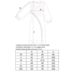 Aarikka naisten mekko, ELEANA MEKKO JERSEY Musta