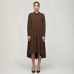 Aarikka naisten mekko, TRINE Tummanruskea