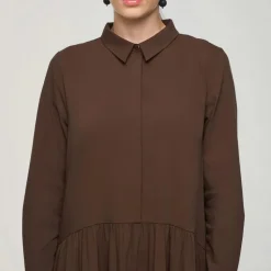 Aarikka naisten mekko, TRINE Tummanruskea