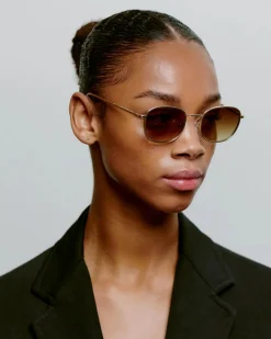 A.Kjaerbede unisex aurinkolasit Hello, kullankeltainen