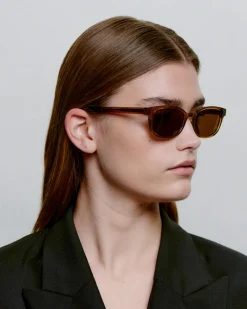 A.Kjaerbede unisex aurinkolasit Charlie, tummanruskea