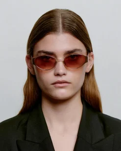 A.Kjaerbede unisex aurinkolasit Bella, ruskea kuosillinen