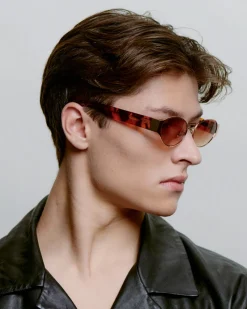 A.Kjaerbede unisex aurinkolasit Bella, ruskea kuosillinen