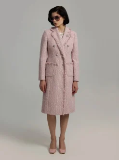 Andiata bleiserimekko Caren Coat, vaaleanpunainen