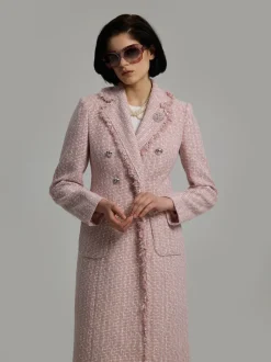 Andiata bleiserimekko Caren Coat, vaaleanpunainen