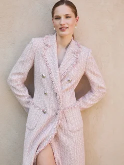 Andiata bleiserimekko Caren Coat, vaaleanpunainen