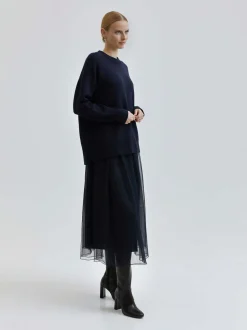 Andiata Naisten Hame, RORY 85 K SKIRT Tummansininen