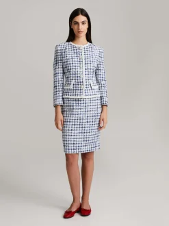 Andiata naisten jakku, LESLEY 2 BLAZER Sininen Ruutu