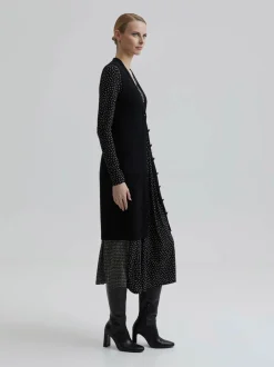 Andiata Naisten Neuleliivi ZEAN KNIT VEST 100% MERINO SUSTAINABLE C Musta