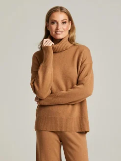 Andiata naisten neulepusero, MAEVA KNIT Kameli