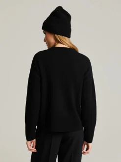 Andiata naisten neulepusero, SAROMA NEULE Musta