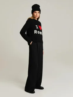 Andiata naisten neulepusero, SAROMA NEULE Musta