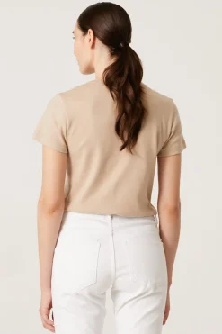 Andiata Naisten T-paita, Famie Ss Vaalea Beige