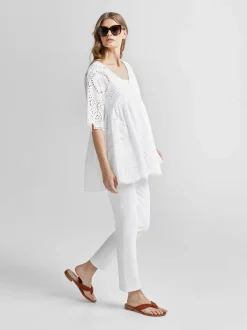 Andiata Naisten Tunika, NOVAL BLOUSE Valkoinen