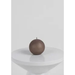 Balmuir Pallokynttilä VELVET BALL CANDLES Ruskeanharmaa