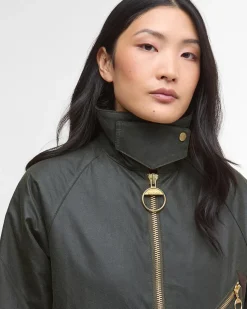 Barbour Arlene Wax Jacket KHAKI