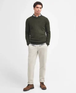 Barbour Essential Lambwool Crew KHAKI