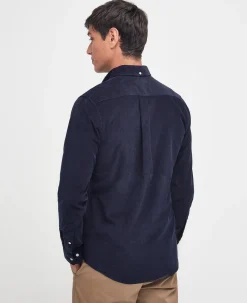 Barbour, Miesten Kauluspaita, Ramsey Tailored Cord Shirt TUMMANSININEN