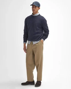 Barbour miesten neulepusero Tainsbury Crew Neck Sweater, tummansininen
