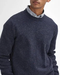 Barbour miesten neulepusero Tainsbury Crew Neck Sweater, tummansininen
