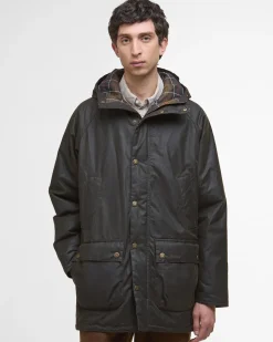 Barbour miesten vahapintainen parkatakki, Barbour Bedale Wax Parka Khaki