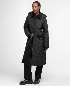 Barbour naisten takki Meredith Quilted Jacket MUSTA