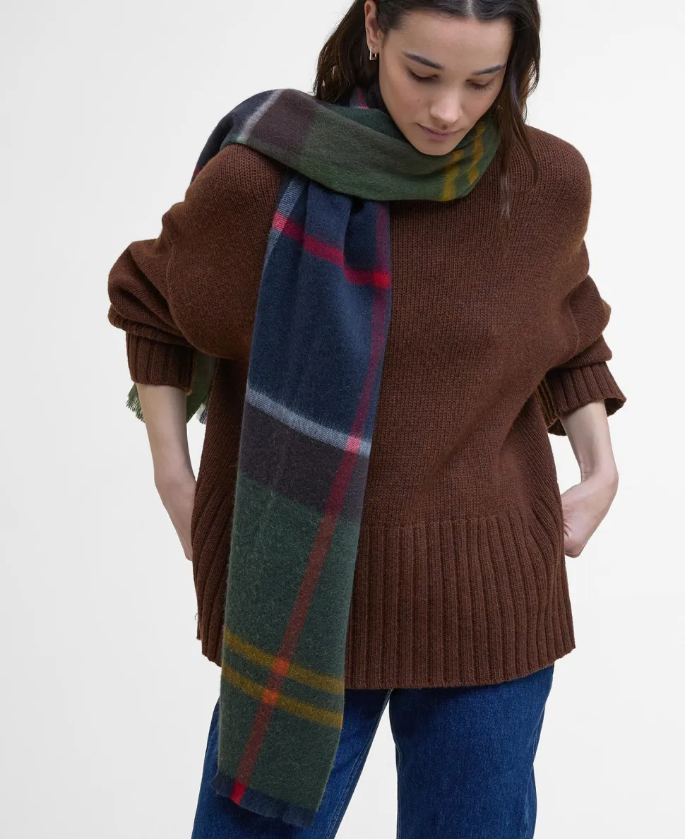 Barbour Rosefield Tartan Scarf VIHREÄ RUUTU