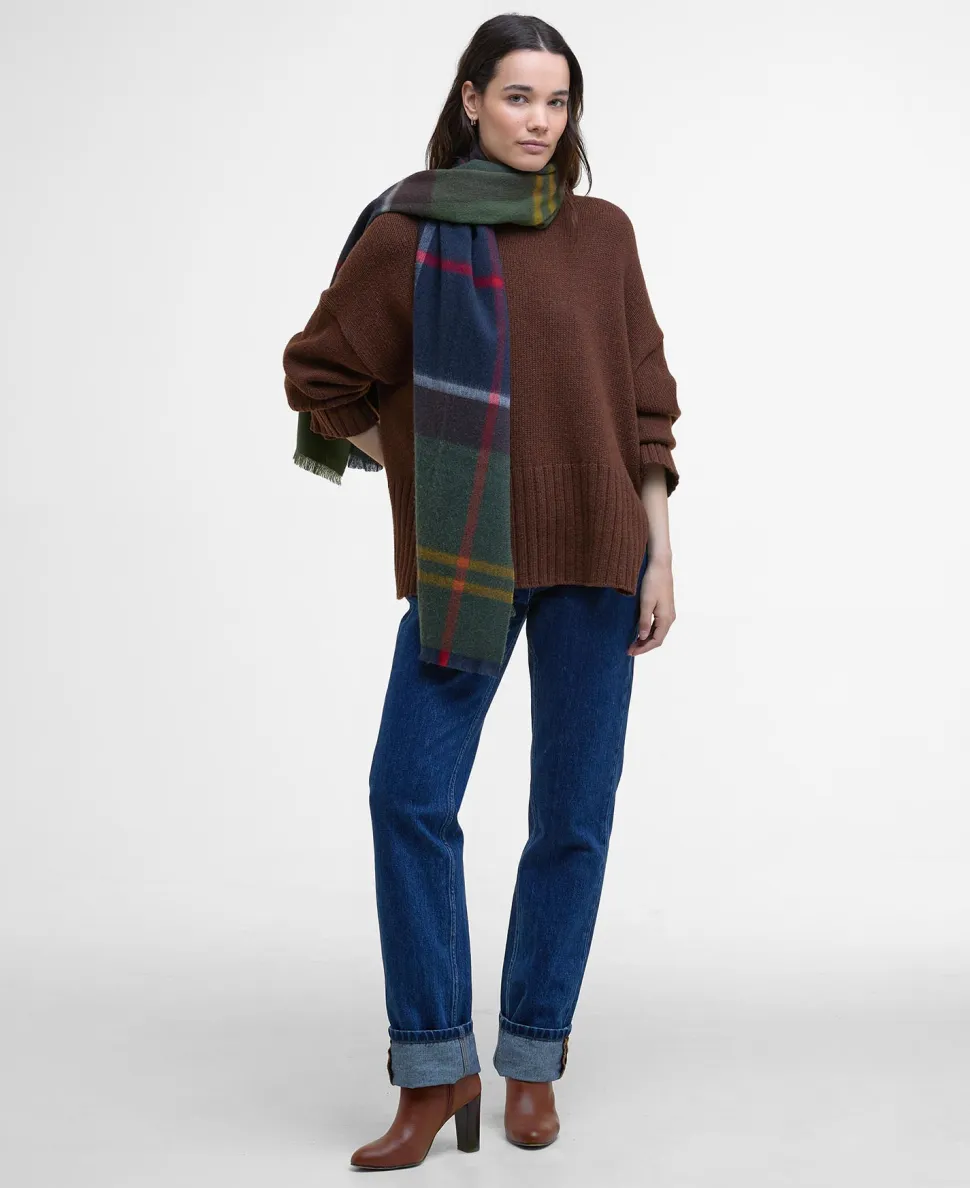 Barbour Rosefield Tartan Scarf VIHREÄ RUUTU