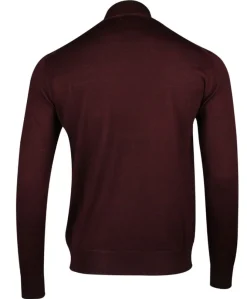 Black Blue Miesten Neulepusero, BASIC TURTLENECK Viininpunainen