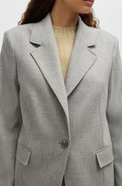 BOSS Orange Naisten Bleiseri, JASOBANE BLAZER Vaaleanharmaa