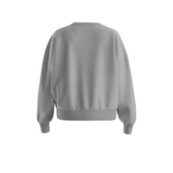 BOSS Orange naisten college, ELAND SWEATSHIRT Vaaleanharmaa