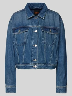 BOSS Orange Naisten Farkkutakki, TRUCKER JACKET Indigo