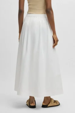 BOSS Orange naisten hame, VLONDIE SKIRT Valkoinen