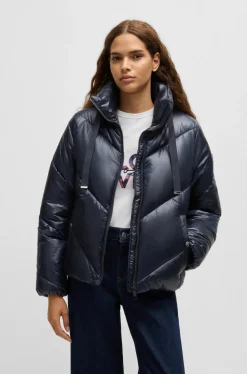 BOSS Orange Naisten Takki, PAFILLA JACKET Tummansininen