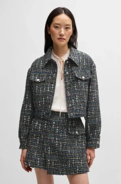 BOSS Orange Naisten Takki, JANDRA JACKET Monivärinen Kuosi