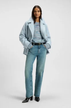 BOSS Orange naisten takki Cabani Coat, vaaleansininen