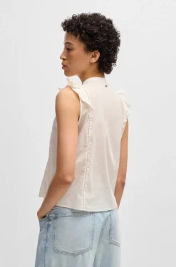 BOSS Orange naisten toppi, BANTIANA TOP Luonnonvalkoinen