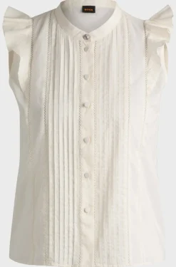 BOSS Orange naisten toppi, BANTIANA TOP Luonnonvalkoinen