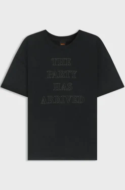 BOSS Orange naisten t-paita EVI T-SHIRT, musta