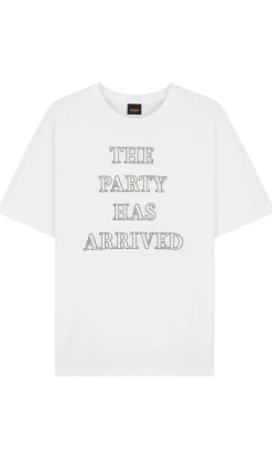 BOSS Orange naisten t-paita Evi T-shirt, valkoinen