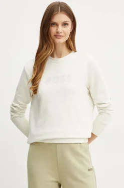 Boss woman collegepaita, ELABOSS SWEATSHIRT Luonnonvalkoinen