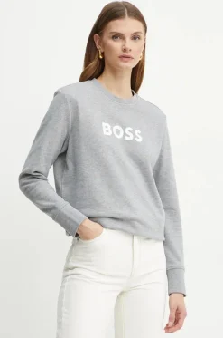 Boss woman collegepaita, ELABOSS SWEATSHIRT Vaaleanharmaa