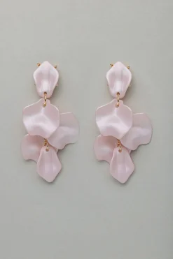 Bow 19 korvakorut, LEAF EARRINGS Pinkki