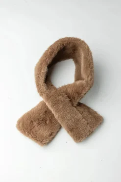 Bow 19 naisten huivi, ANAIS SCARF Tummanruskea