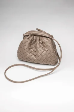 Bow 19 naisten laukku, DUMPLING BAG BRAIDED Vaalea Beige