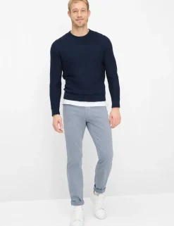 Brax miesten housut Chuck Tri-Flex Modern Fit Stucture, sininen