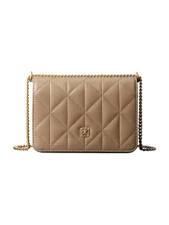 Calvin Klein Accessories naisten laukku QUILTED MINI CHAIN BAG, vaalea beige