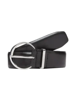 Calvin Klein Accessories Naisten Vyö, MUST RND BUCKLE BELT 3.0 Musta