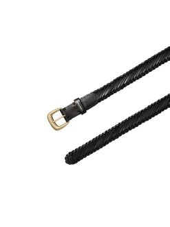 Calvin Klein Accessories naisten vyö Braided Logo Buckle 25MM, musta